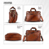 Leather Office Laptop Bags For Mens - Fits Up to 15.6-inch Laptop/MacBook - 1 Year Warranty Included