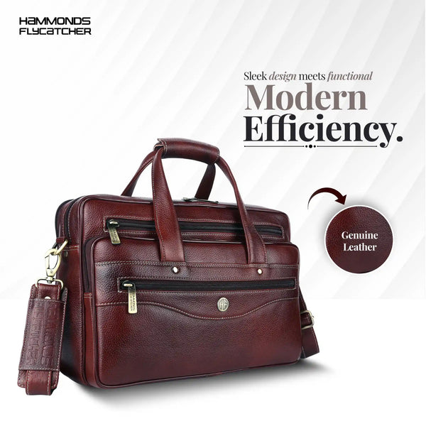 Office Laptop Bag For Men - Adjustable & Removal Strap - Multiple Compartment - Fits Upto 15.6" Laptop/MacBook