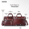 Office Laptop Bag For Men - Adjustable & Removal Strap - Multiple Compartment - Fits Upto 15.6" Laptop/MacBook