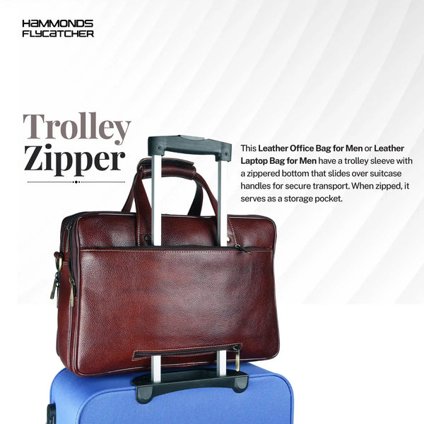 Office Laptop Bag For Men - Adjustable & Removal Strap - Multiple Compartment - Fits Upto 15.6" Laptop/MacBook