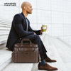 Leather office side bag For Laptop - Laptop Bag for 14-15.6 Inch Laptop/MacBook - 1 Year Warranty