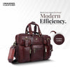 Premium Laptop Bag for Men - Office & Regulars Use - Genuine Leather - Fits for 14-15.6 Inch Laptops