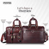 Premium Laptop Bag for Men - Office & Regulars Use - Genuine Leather - Fits for 14-15.6 Inch Laptops