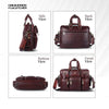 Premium Laptop Bag for Men - Office & Regulars Use - Genuine Leather - Fits for 14-15.6 Inch Laptops