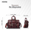 Premium Laptop Bag for Men - Office & Regulars Use - Genuine Leather - Fits for 14-15.6 Inch Laptops