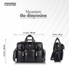 Premium Laptop Bag for Men - Office & Regulars Use - Genuine Leather - Fits for 14-15.6 Inch Laptops