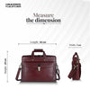 Genuine Leather Laptop Messenger Bag For Men - It Comes With 1 Year Warranty