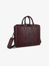 Laptop Shoulder Bag for Men- Genuine Leather Bag With Multiple Compartments- 1 Year Warranty