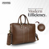 Laptop Shoulder Bag for Men- Genuine Leather Bag With Multiple Compartments- 1 Year Warranty