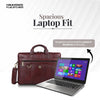 Genuine Leather Office Laptop Bags - Fits MacBook, Notebook up to 15.6 Inch - 1 Year Warranty