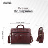 Genuine Leather Office Laptop Bags - Fits MacBook, Notebook up to 15.6 Inch - 1 Year Warranty