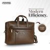 Genuine Leather Office Laptop Bags - Fits MacBook, Notebook up to 15.6 Inch - 1 Year Warranty