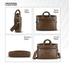 Genuine Leather Office Laptop Bags - Fits MacBook, Notebook up to 15.6 Inch - 1 Year Warranty