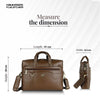 Genuine Leather Office Laptop Bags - Fits MacBook, Notebook up to 15.6 Inch - 1 Year Warranty