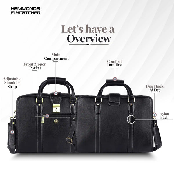 Leather Luxury Laptop Bag For Men With Adjustable & Removable Shoulder Strap