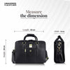 Leather Luxury Laptop Bag For Men With Adjustable & Removable Shoulder Strap