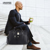 Leather Luxury Laptop Bag For Men With Adjustable & Removable Shoulder Strap