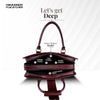 Leather Luxury Laptop Bag For Men With Adjustable & Removable Shoulder Strap