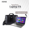 Laptop Bag for Men - Genuine Leather Office Bag - Fits 14/15.6 Inch Laptop - Black