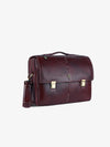 Laptop Bag for Men - Genuine Leather Office Bag, Brown Messenger Bag - Fits 14/15.6 Inch Laptop