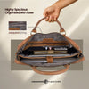 Genuine Leather Office Bag for Men, 15.6" Professional Leather Laptop Bag for Men for Office, Travel, Daily Use, Adjustable Strap & Multi Compartments, 1 Year Warranty