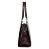 Genuine Leather Handbag Croco Textured Print image 3