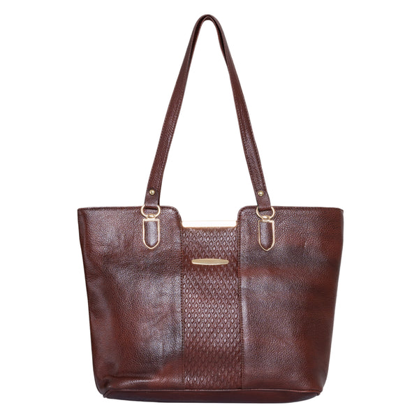 Genuine Leather Handbag Mid Cut image 6