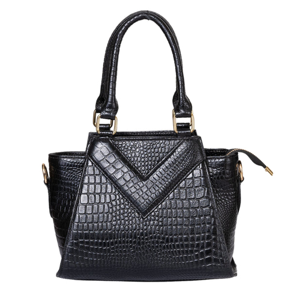 Small Croco Leather Handbag image 5