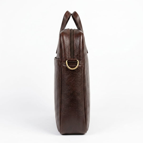 Genuine Leather Laptop Bag for daily use 15"5inch image 3