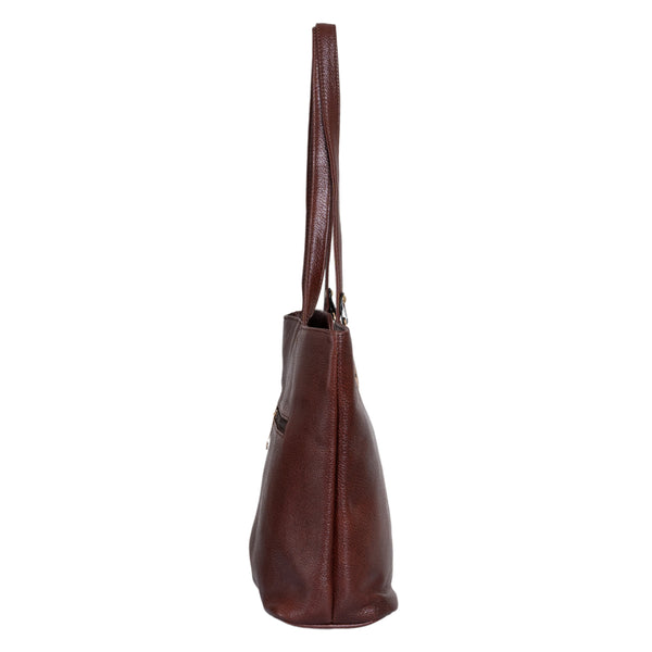 Genuine Leather Handbag Mid Cut image 9