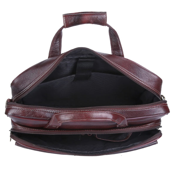 Genuine Leather Laptop Bag for daily use 15"5inch image 5