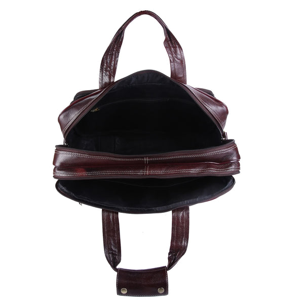 Genuine Leather Laptop Bag for daily use 15"5inch image 4