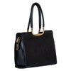 Genuine Leather Handbag Croco Textured Print image 6