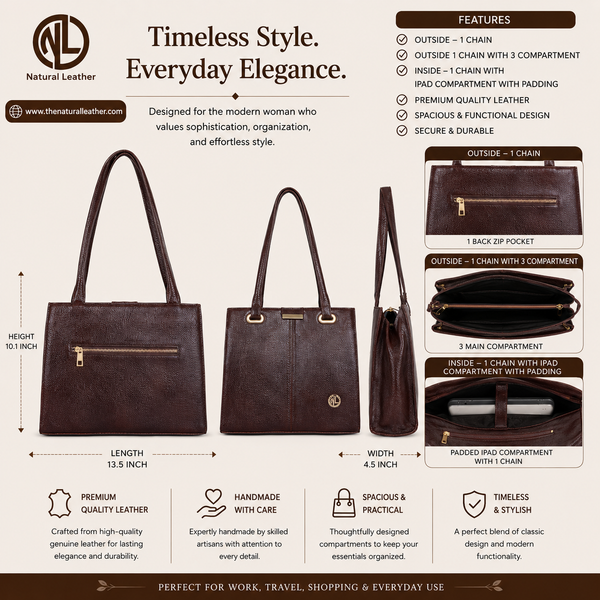 Genuine Leather Handbag Victus image 3