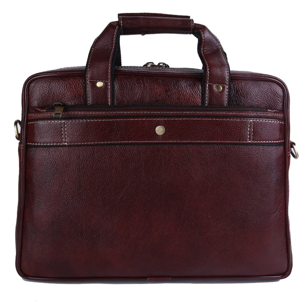 Genuine Leather Laptop Bag for daily use 15"5inch image 2