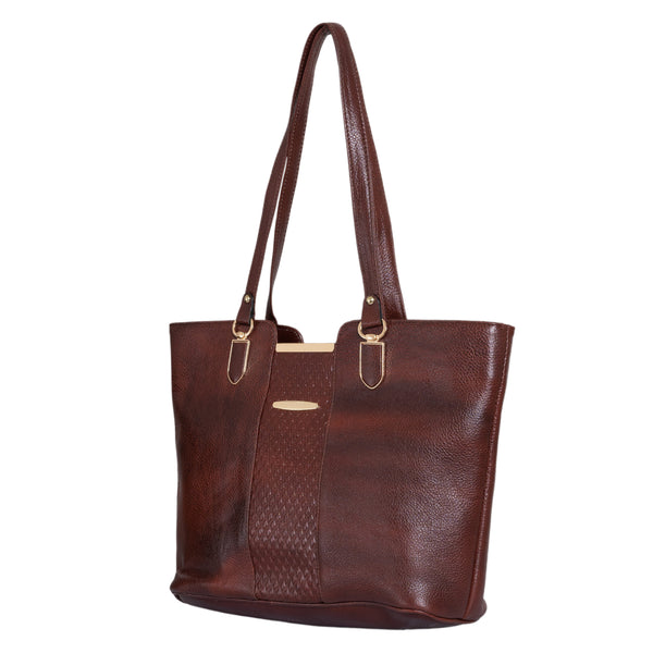 Genuine Leather Handbag Mid Cut image 8