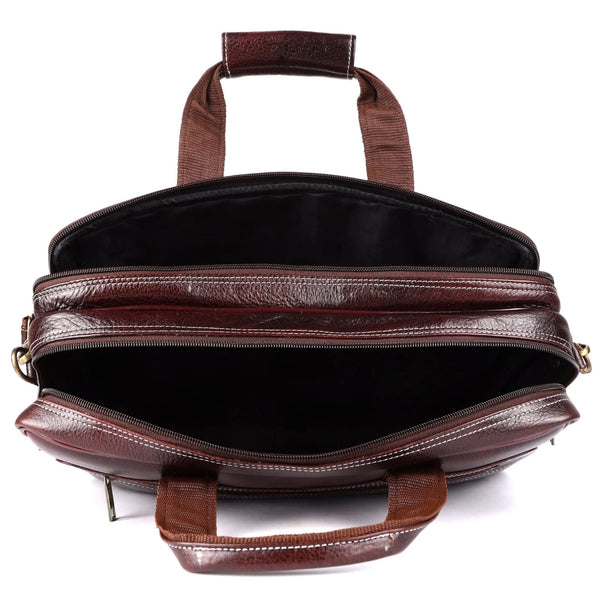 Genuine Leather Laptop Bag for daily use 15"5inch image 4
