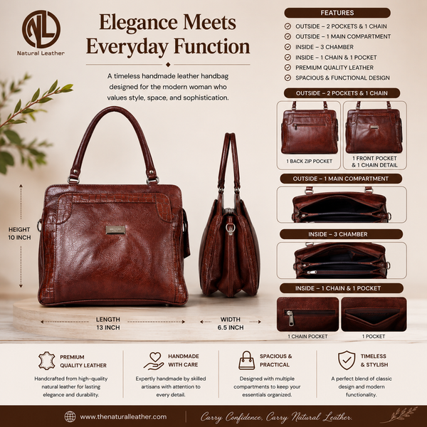 Natural Leather Ladies Handbag CTO image 2