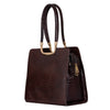 Genuine Leather Handbag Croco Textured Print image 2