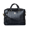 Genuine Leather 15 inch Full Grain Natural Leather Laptop Bag - Black image