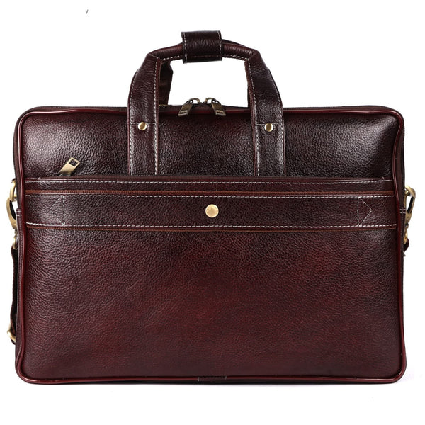 Genuine Leather Laptop Bag for daily use 15"5inch image 5