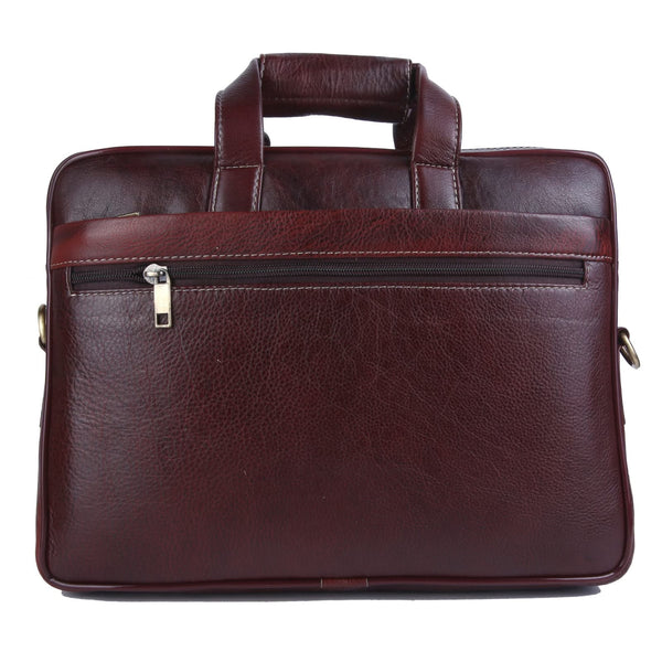 Genuine Leather Laptop Bag for daily use 15"5inch image 3