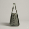 Small Croco Leather Handbag